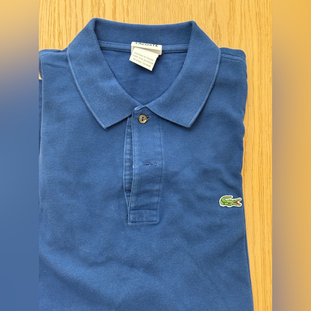 Lacoste Blue Polo with Iconic Logo
